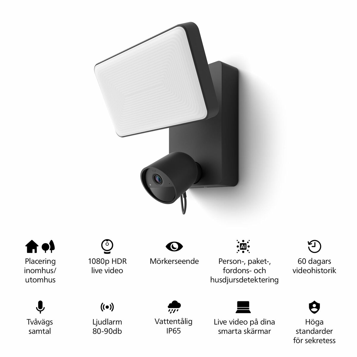 Cámara de vigilancia simulada Philips Hue Secure Flood Light