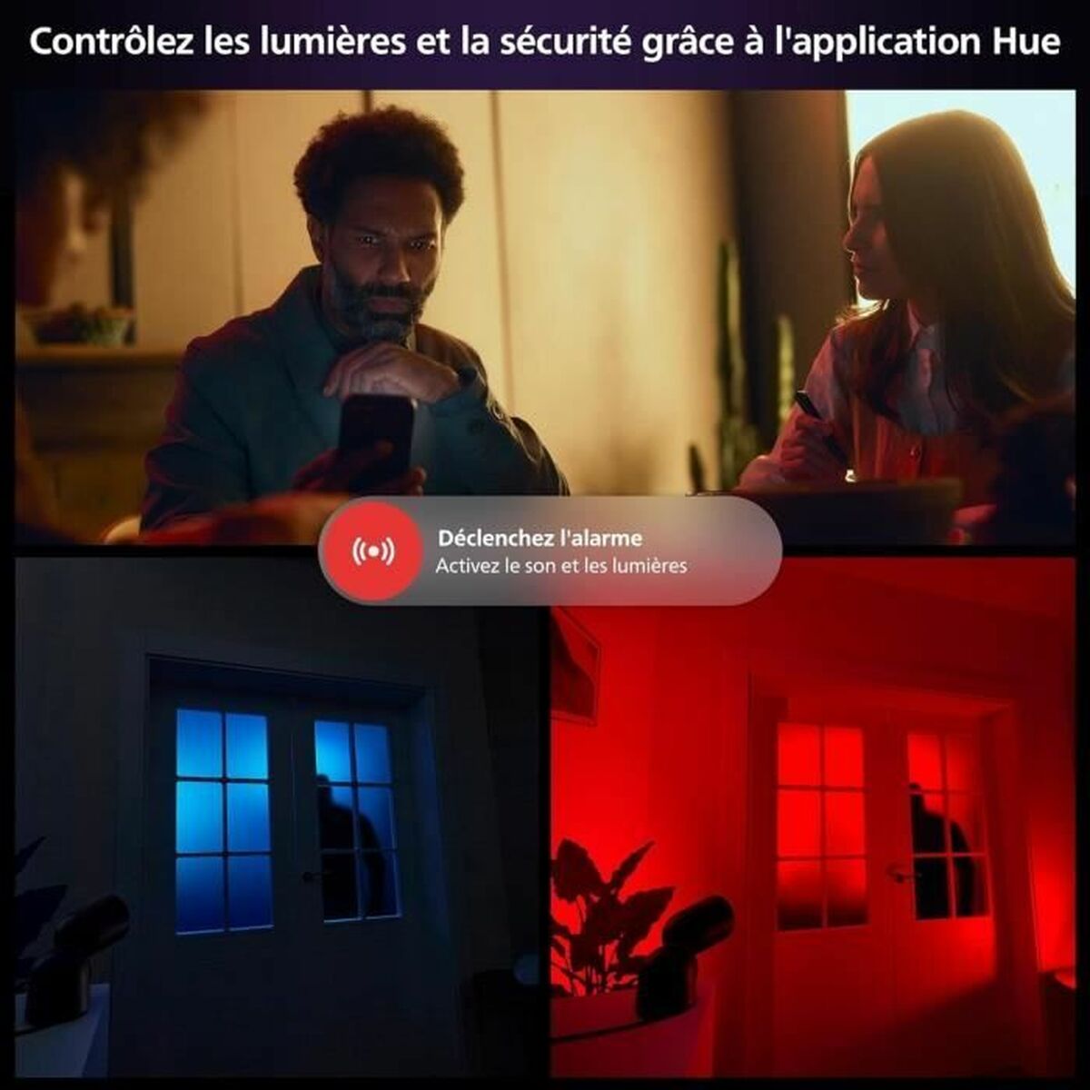 Cámara de vigilancia simulada Philips Hue Secure Flood Light