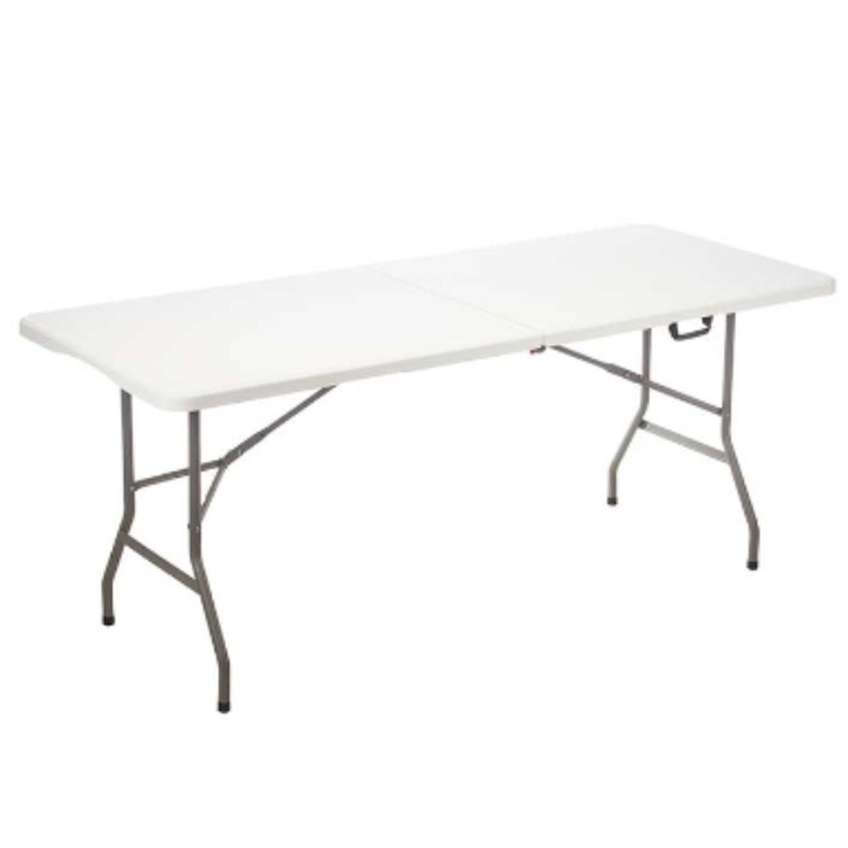 Mesa Plegable Ibergarden Blanco Gris 180 x 70 x 174 cm