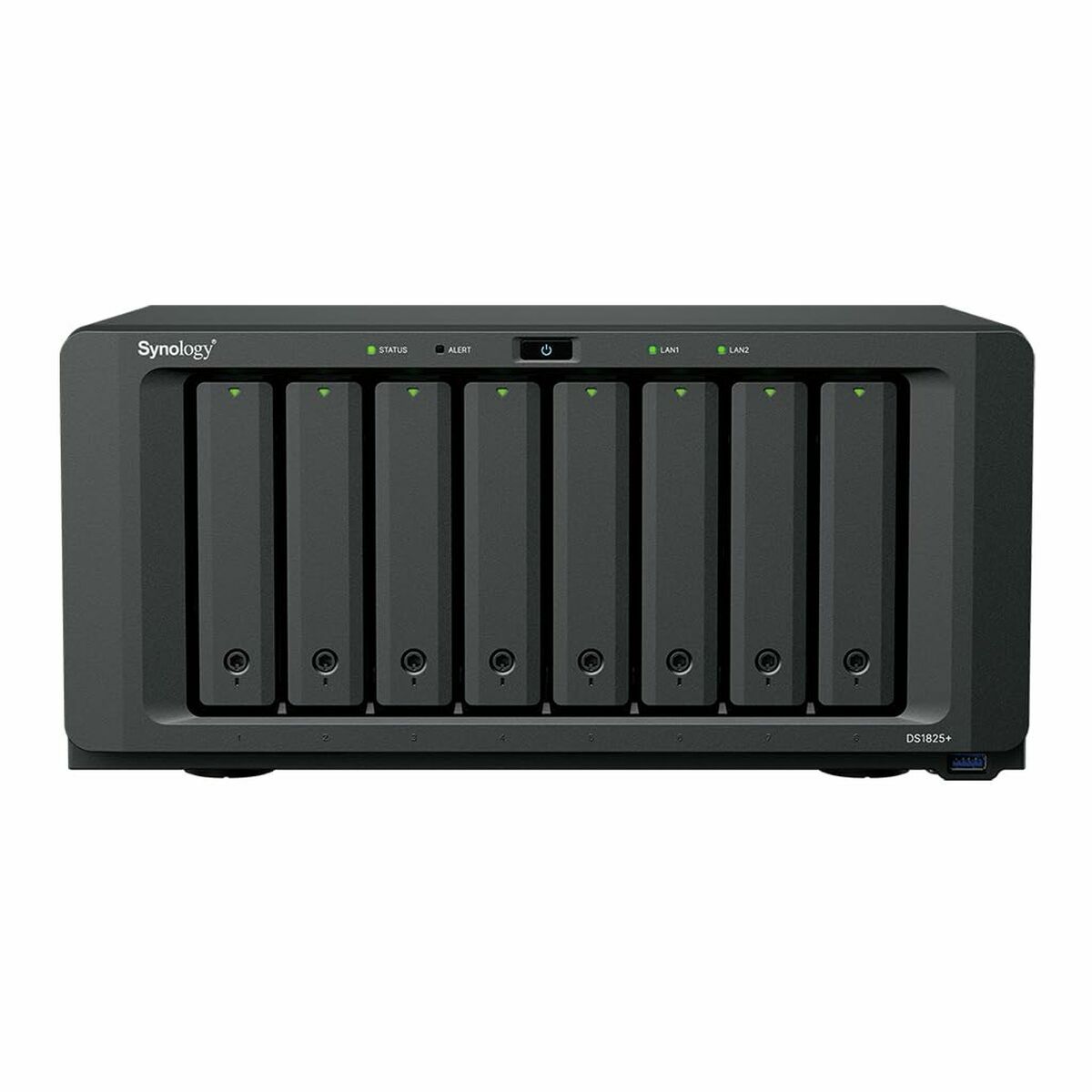 Almacenamiento en Red NAS Synology DS1825+ Negro AMD Ryzen V1500B