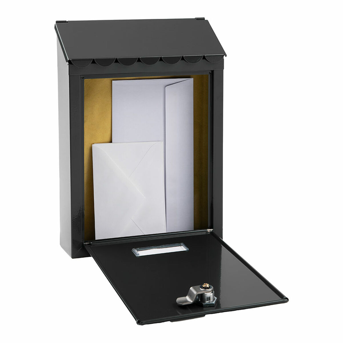 Buzón Arregui Negro Acero Civic