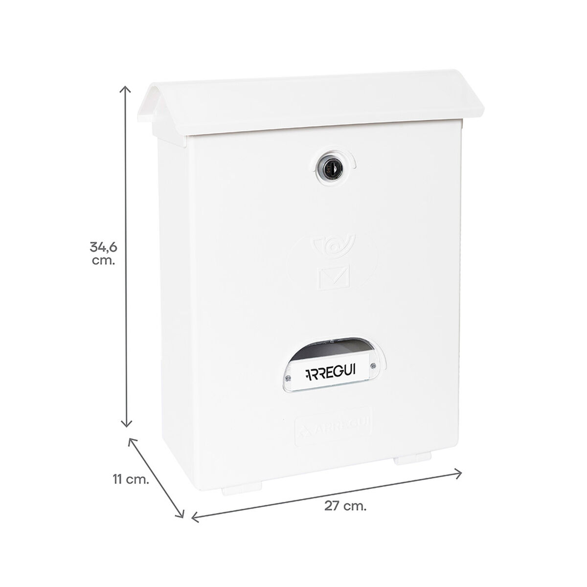 Buzón Arregui Blanco Poliestireno Classic 27 X 11 X 34,6 cm