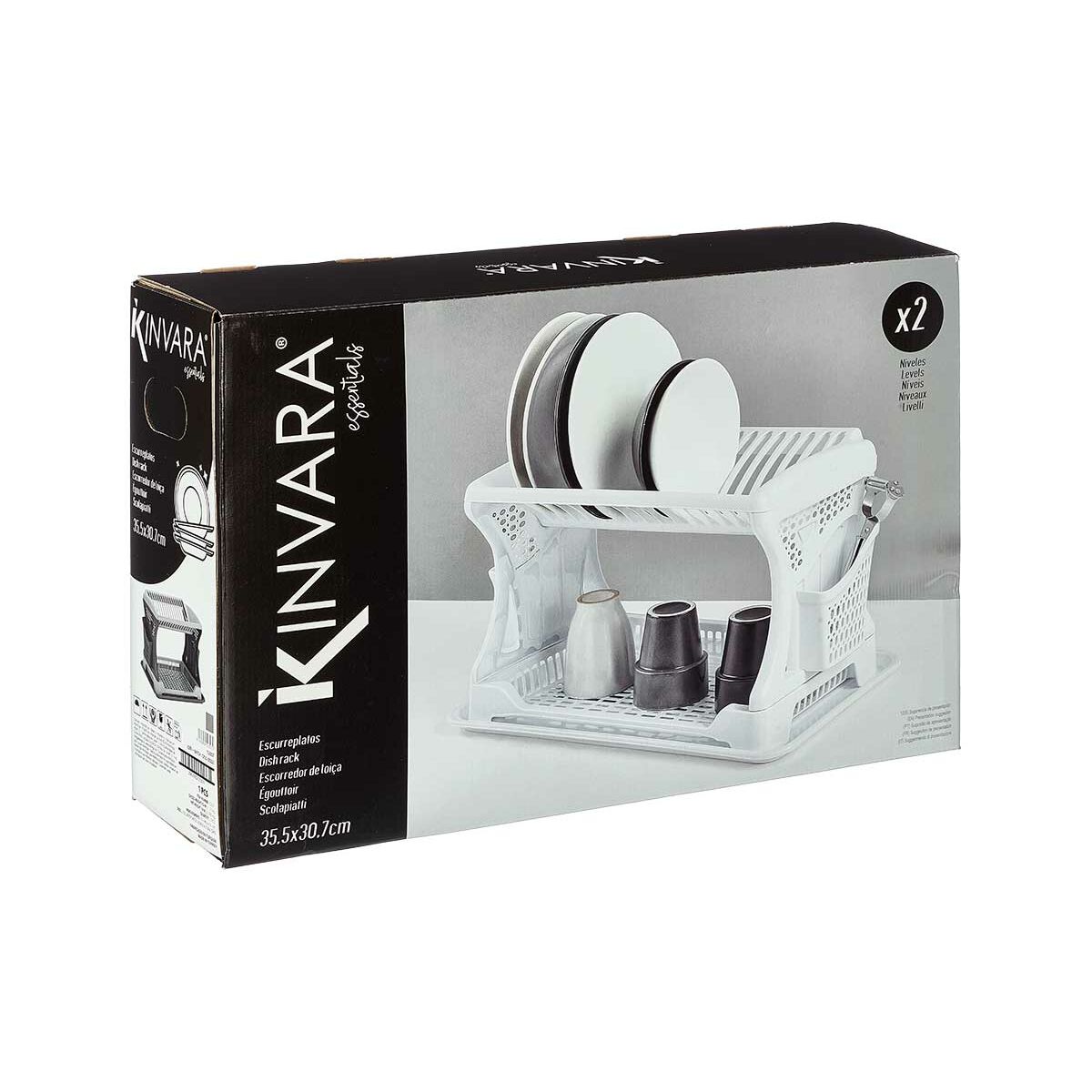 Escurridor para Fregadero Kinvara Blanco 47,5 x 30 x 27,5 cm