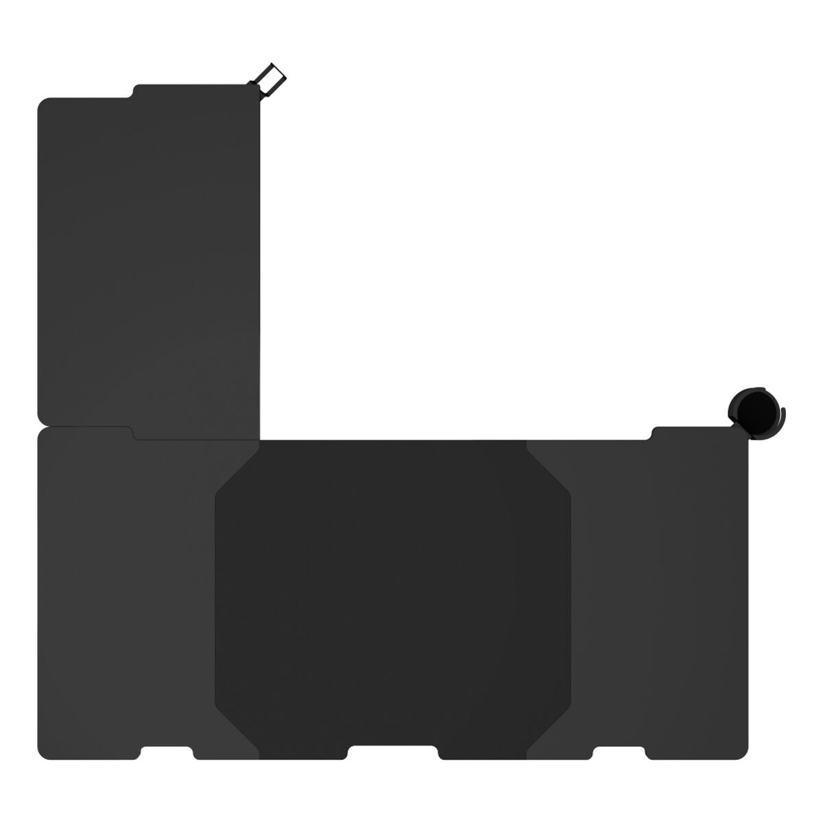 Mesa de Escritorio Genesis NDS-2295 Negro 160 x 155 cm