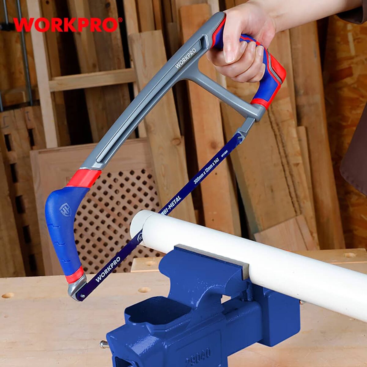 Sierra de arco Workpro Aluminio 38 cm 30 cm