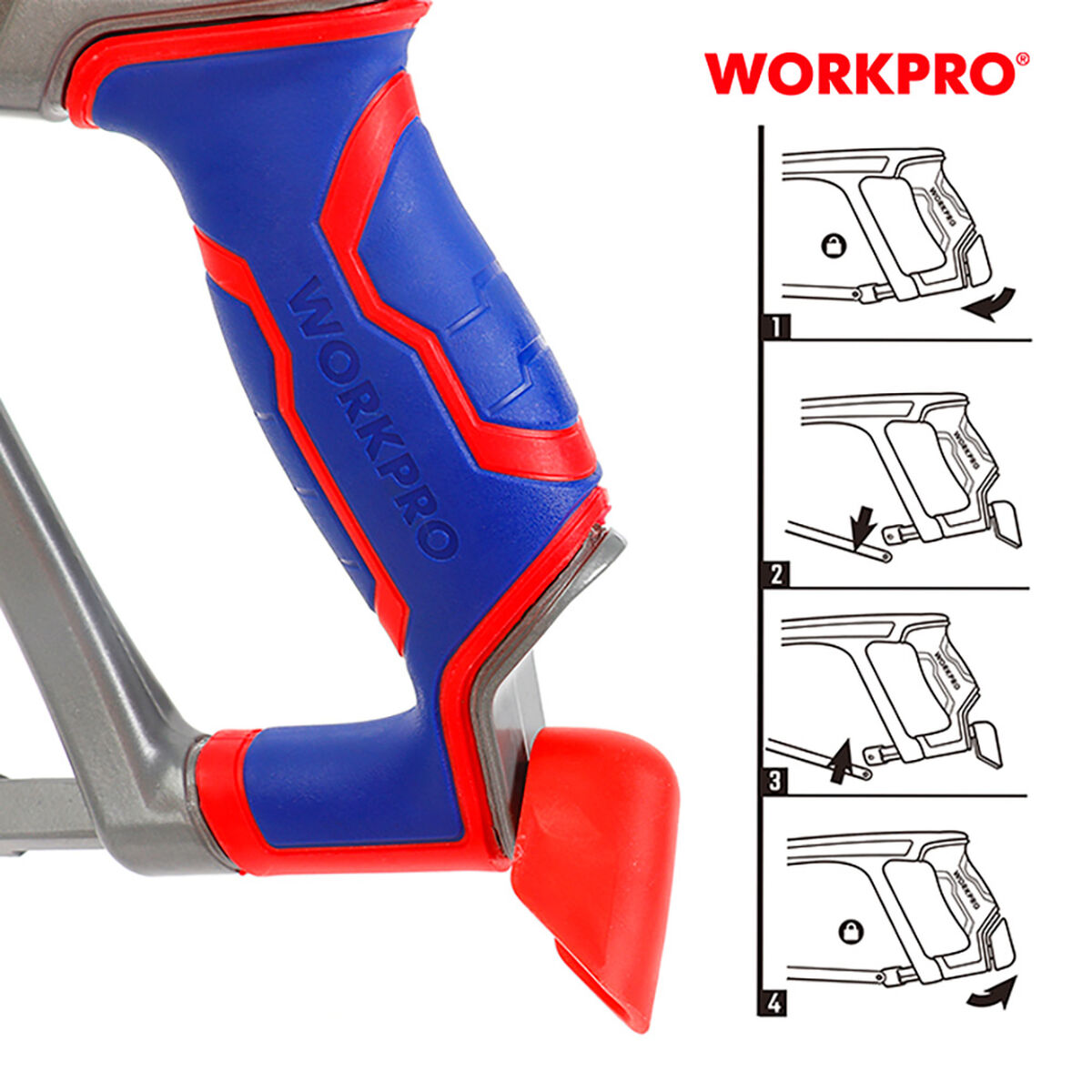 Sierra de arco Workpro Aluminio 38 cm 30 cm