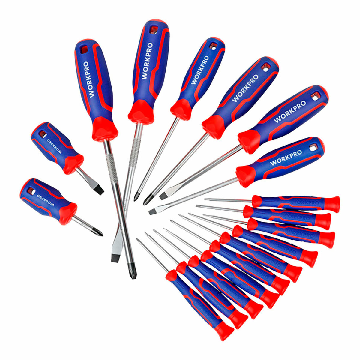 Set de Destornilladores Workpro Phillips Plana Torx 18 Piezas
