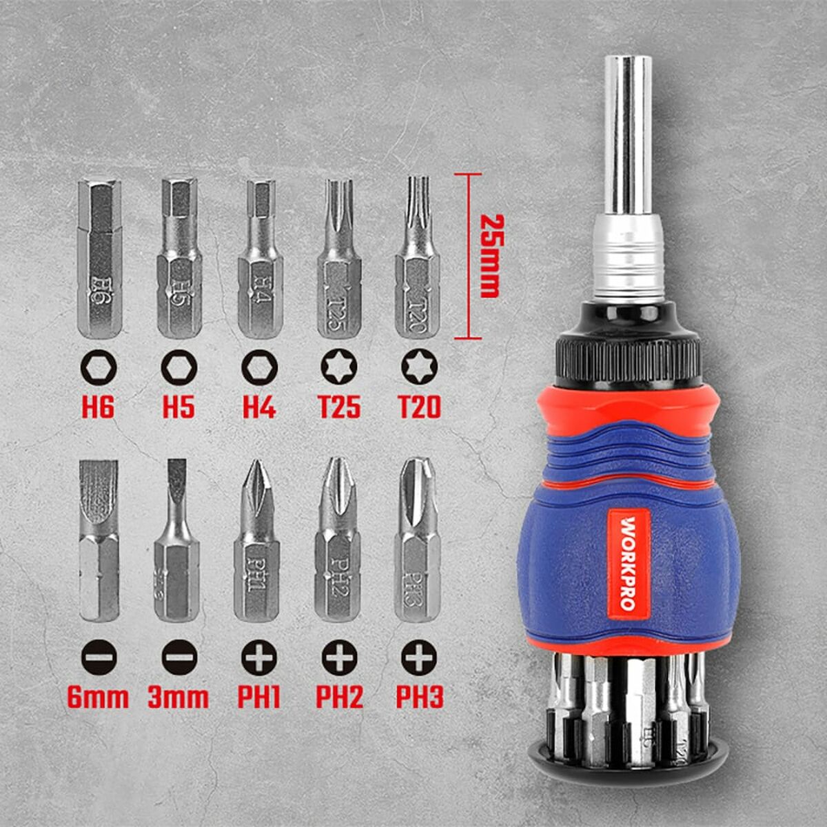 Llave de carraca Workpro