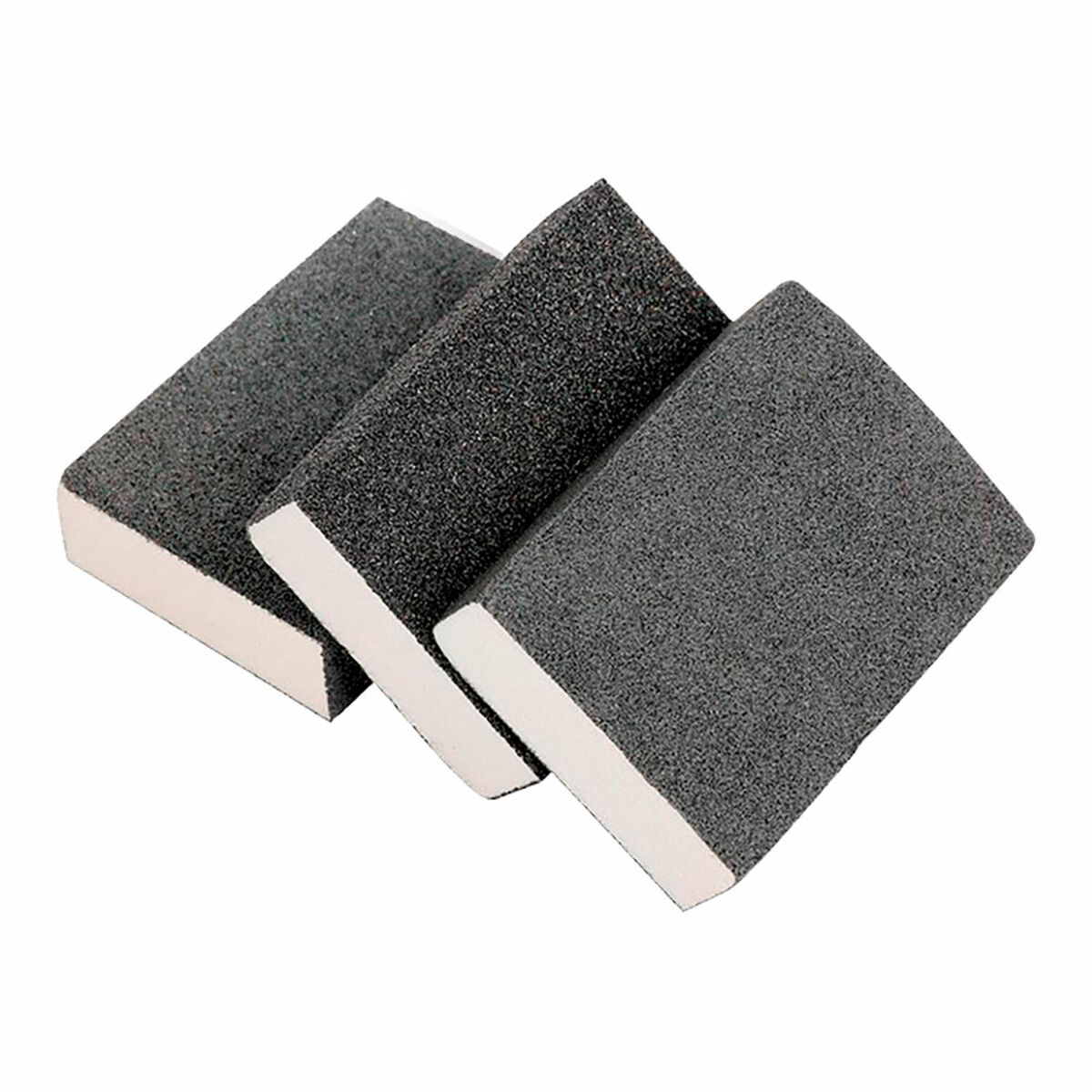 Esponja de Pulir Workpro 60 g 120 g 180 g 100 g 220 g (3 Unidades)