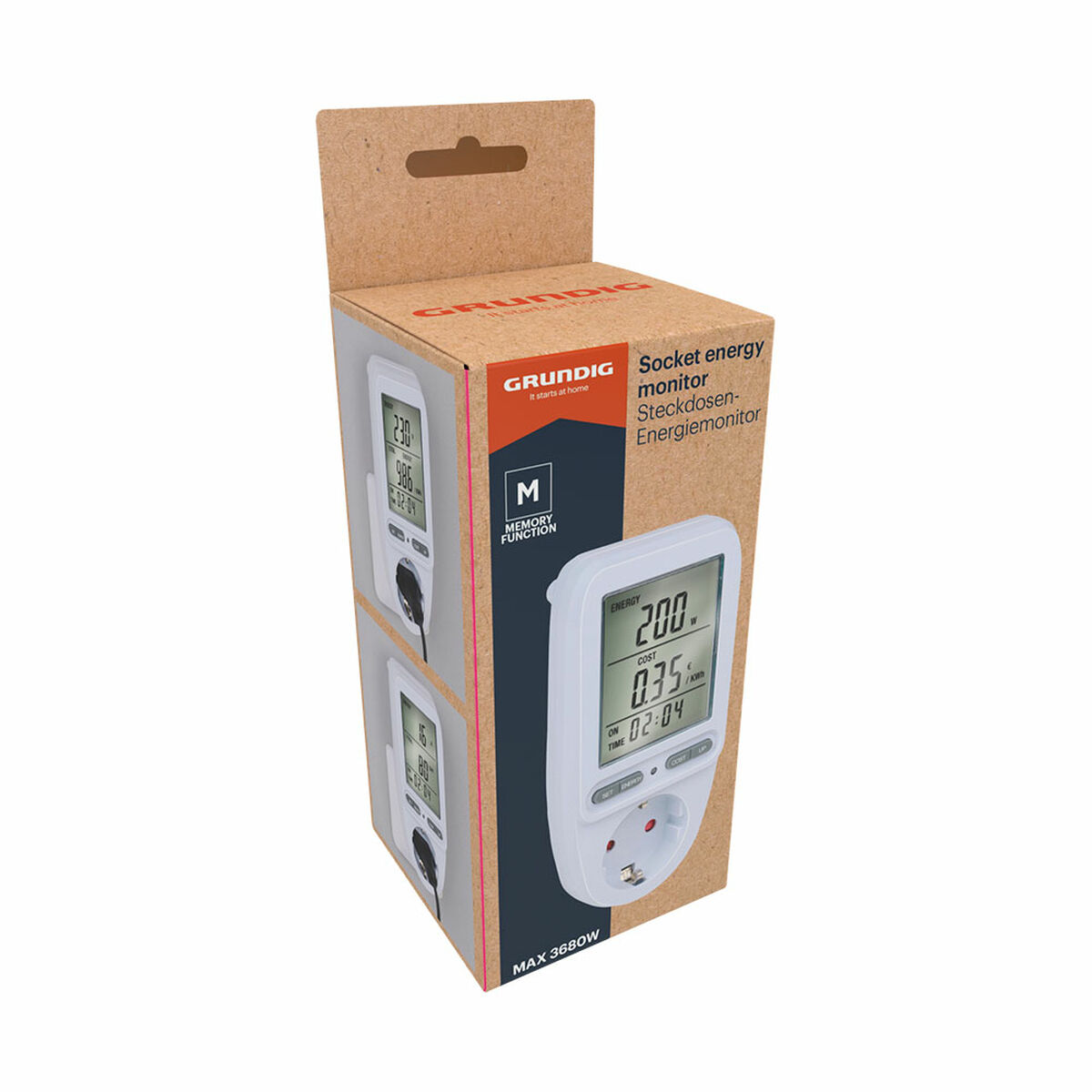 Enchufe con monitor de consumo eléctrico Grundig 16 A