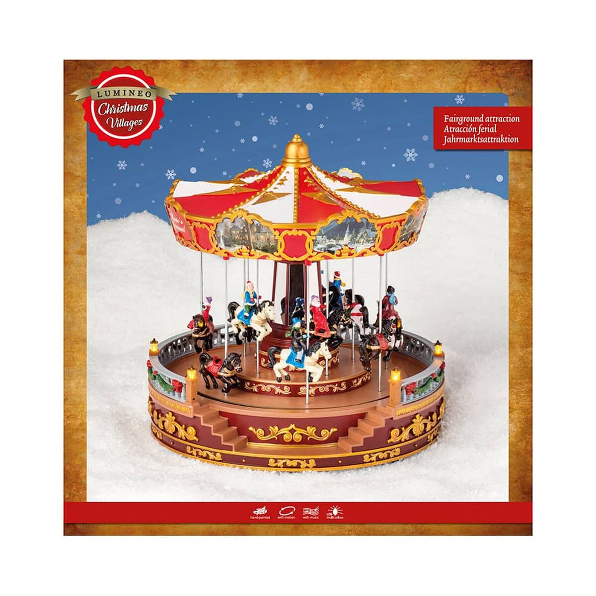 Carrusel con Caballos Lumineo 31 x 31 x 28 cm