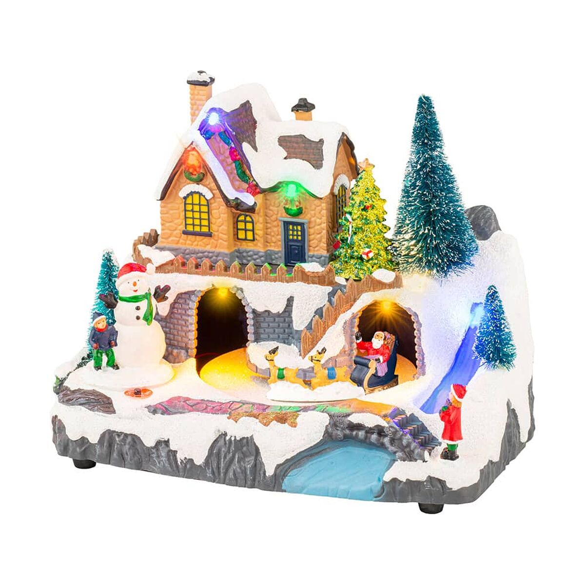 Adorno Navideño Lumineo 20,8 X 16,3 X 13,9 cm (3 Unidades)