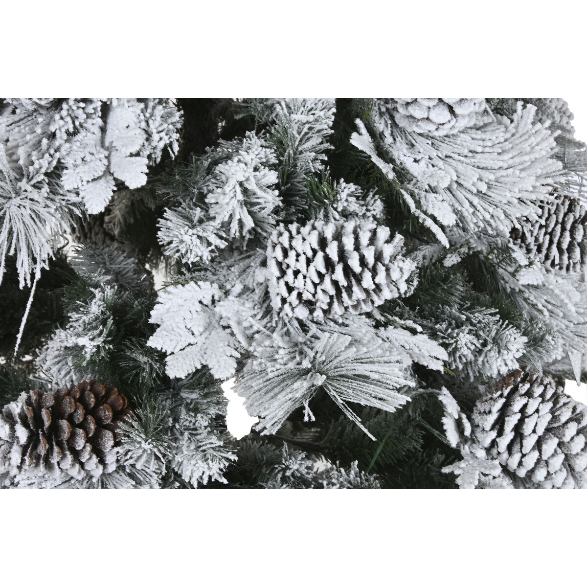 Árbol de Navidad Home ESPRIT Blanco PVC Nevado 140 x 140 x 240 cm