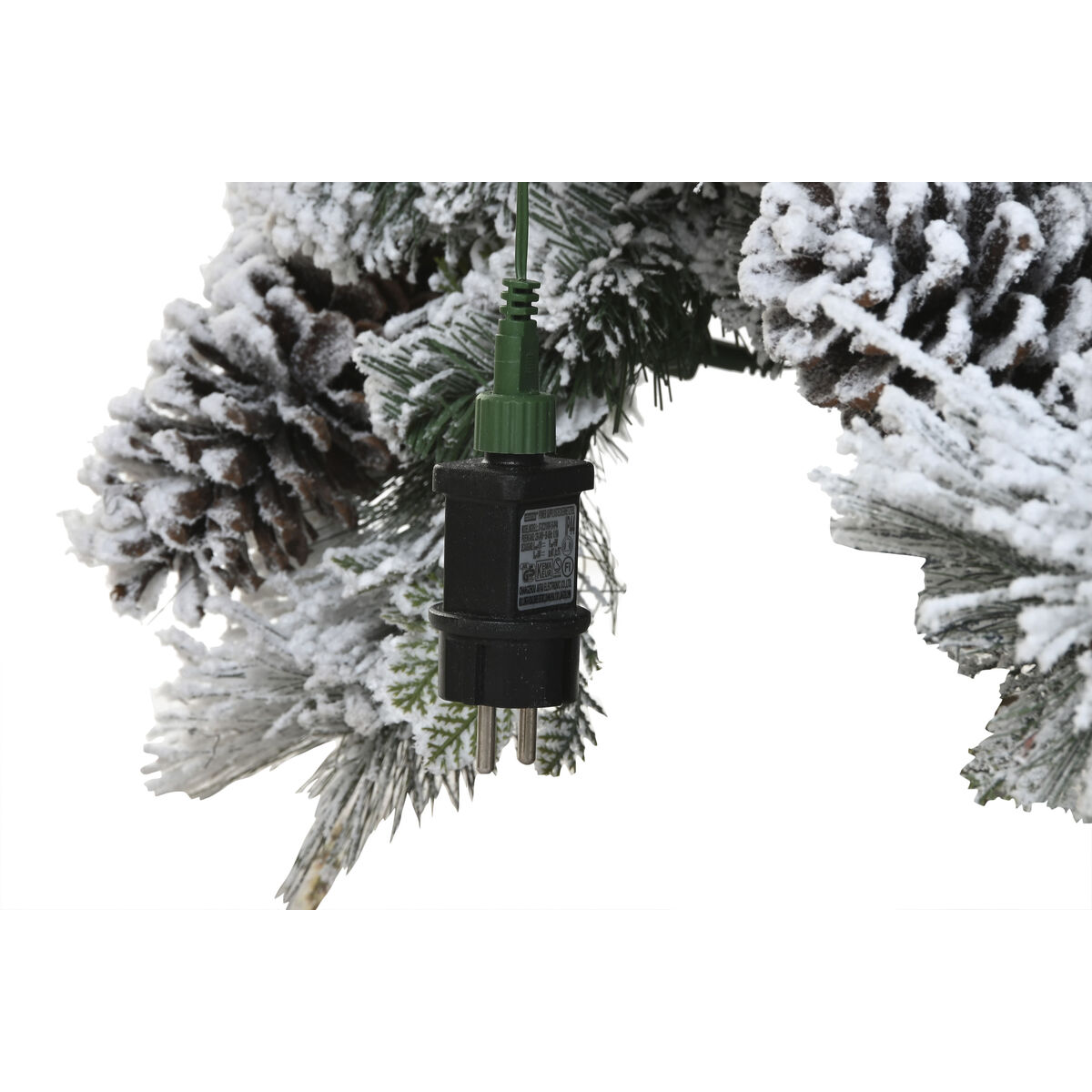 Árbol de Navidad Home ESPRIT Blanco PVC Nevado 140 x 140 x 240 cm