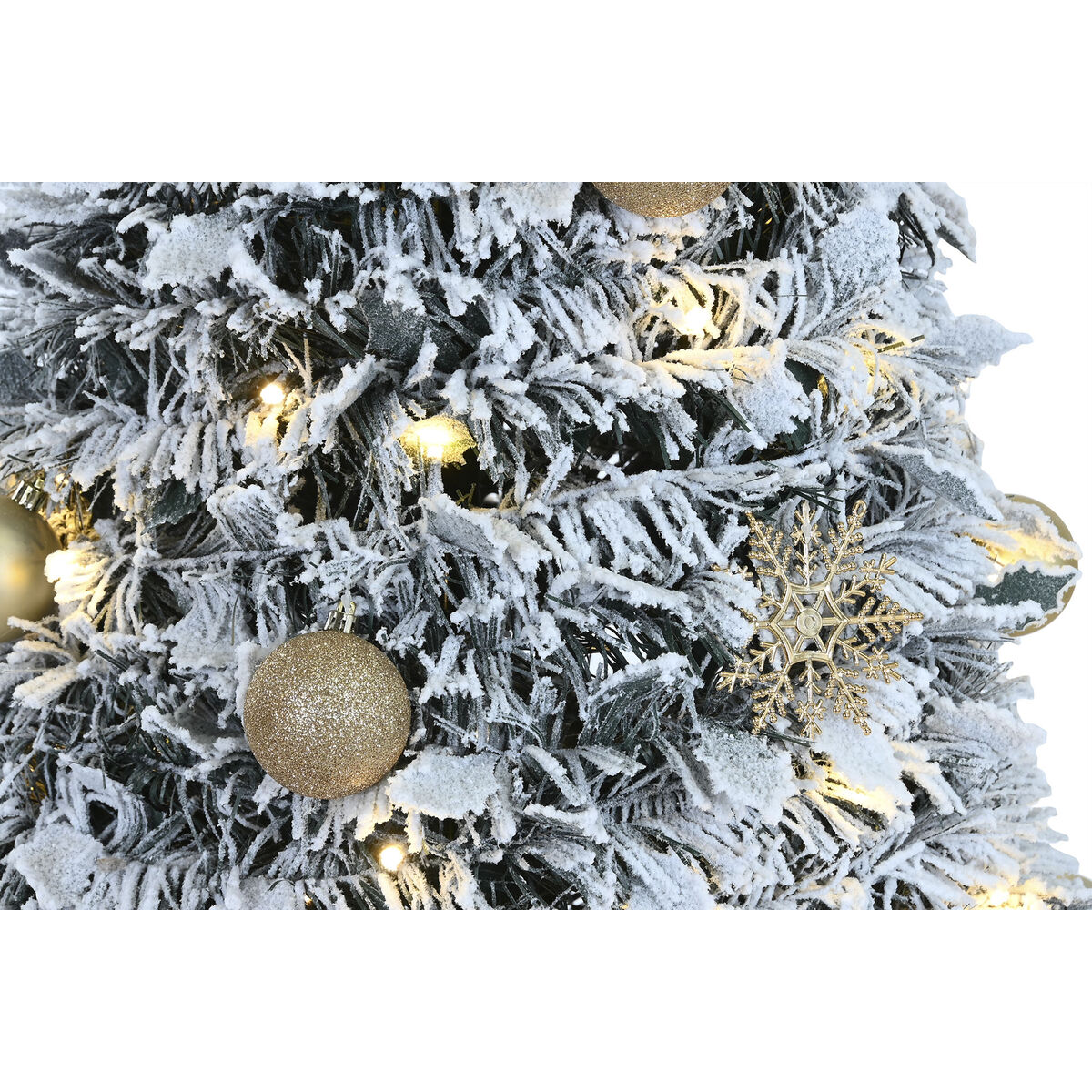 Árbol de Navidad Home ESPRIT Dorado PVC Nevado