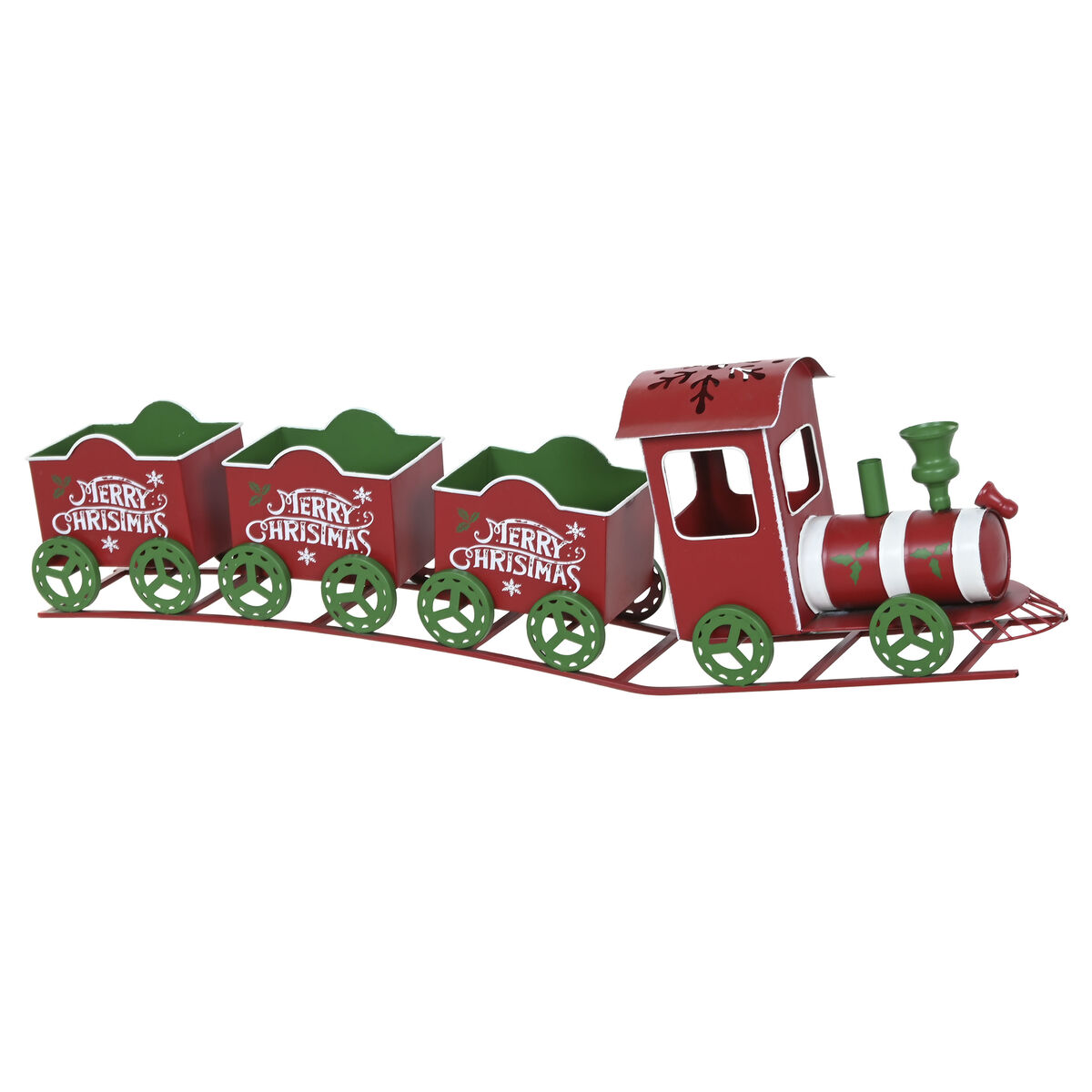 Adorno Navideño Home ESPRIT Rojo Verde 103,5 X 16 X 30,5 CM