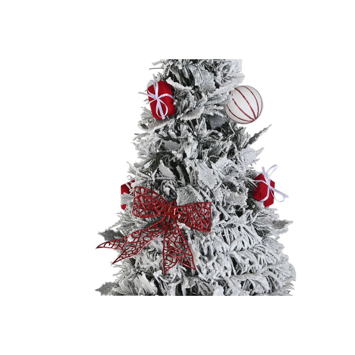 Árbol de Navidad Home ESPRIT Blanco Rojo PVC Nevado