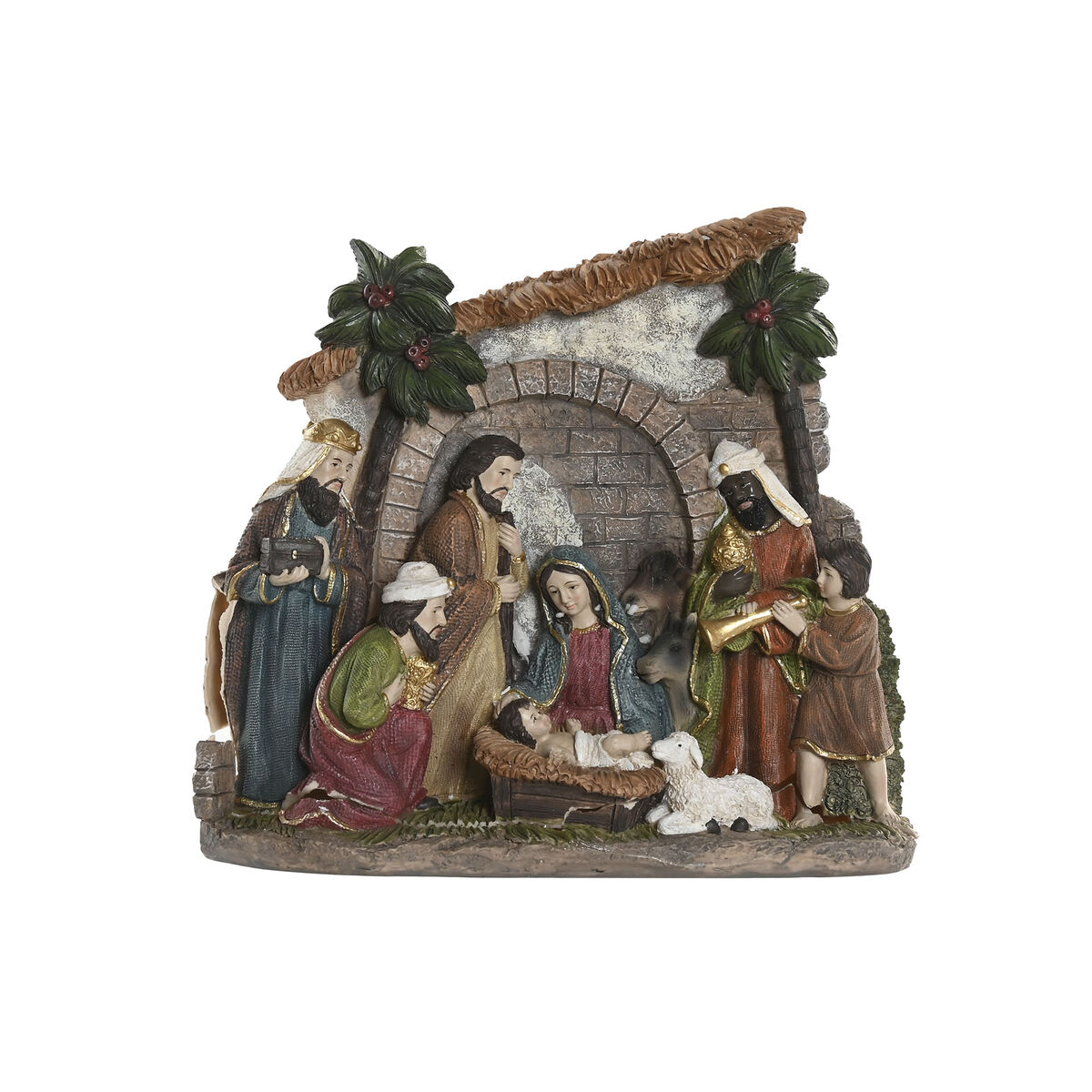 Belén de Navidad Home ESPRIT Multicolor Resina 21 x 6 x 19 cm