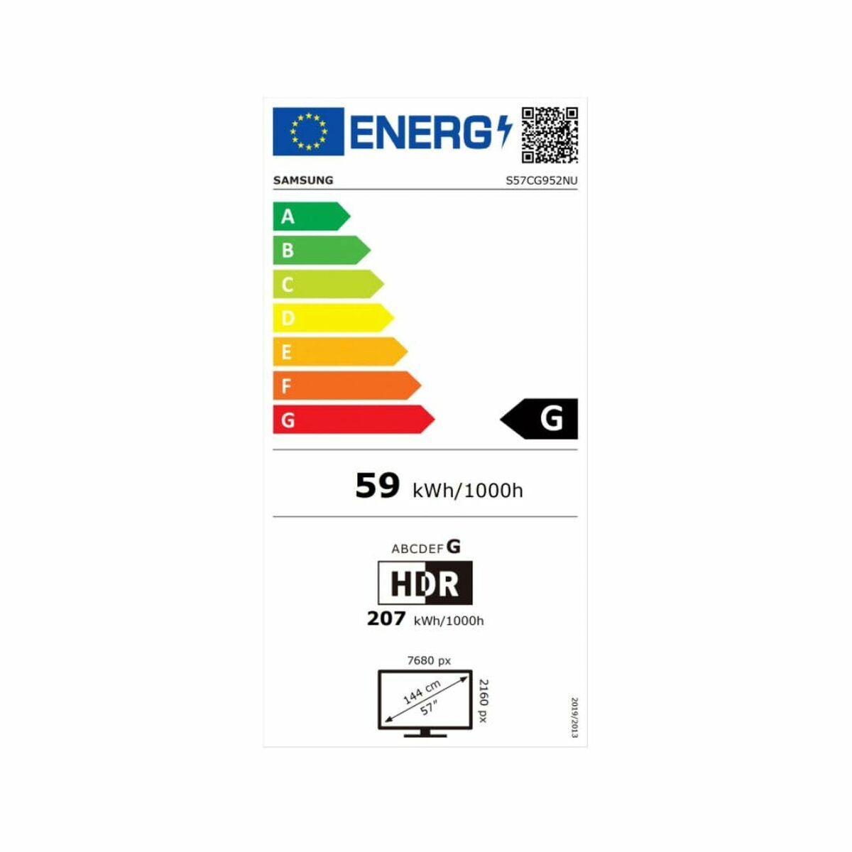Monitor Samsung LS57CG952NUXEN 58"