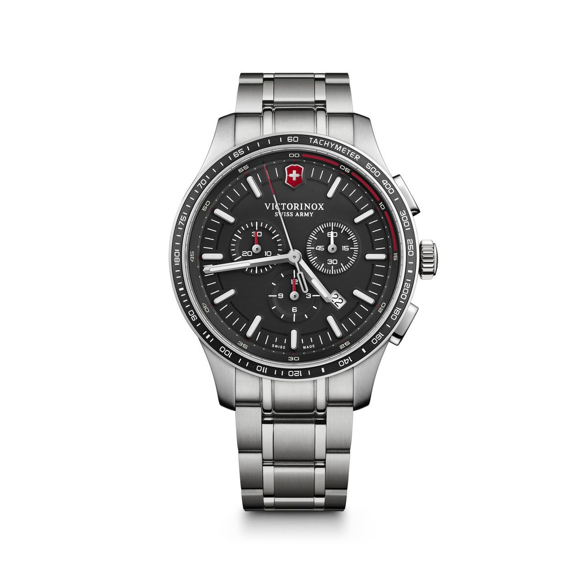 Reloj Hombre Victorinox V241816 Negro Plateado