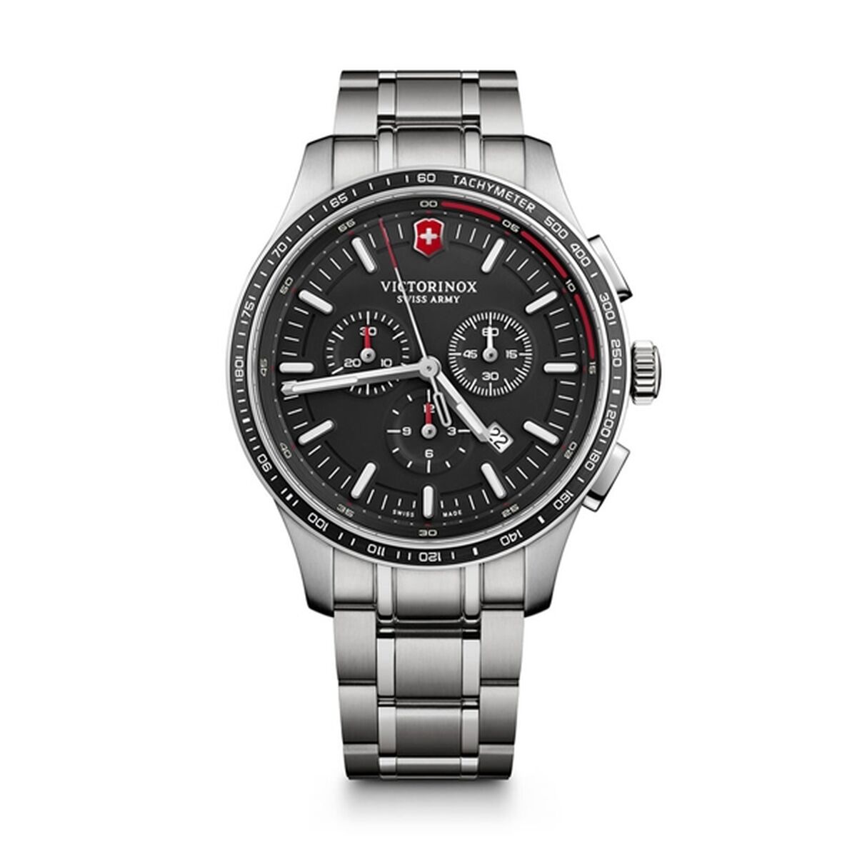 Reloj Hombre Victorinox V241816 Negro Plateado
