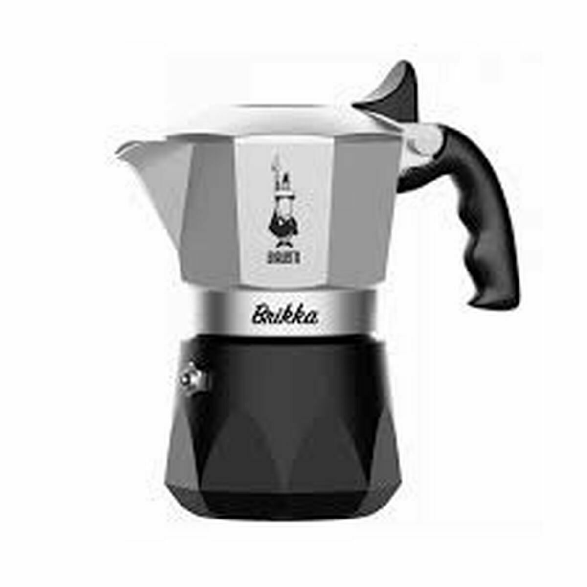 Cafetera Italiana Bialetti BRIKKA Negro Aluminio 2 Tazas