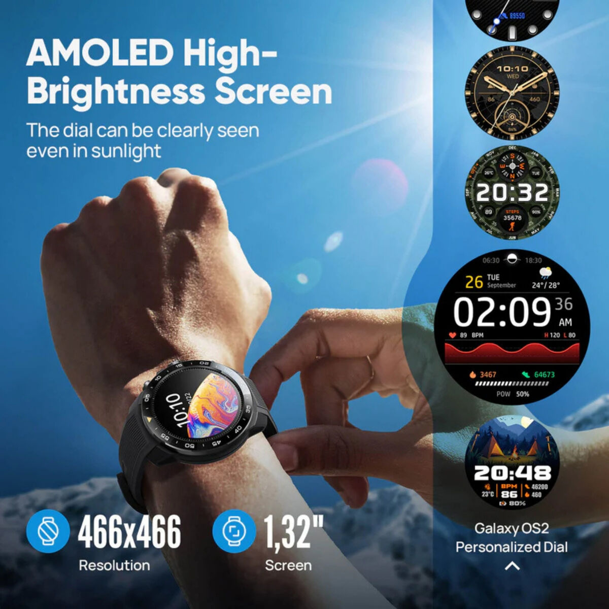 Smartwatch Mibro Mibro GS Explorer S Negro 1,32" 46 mm