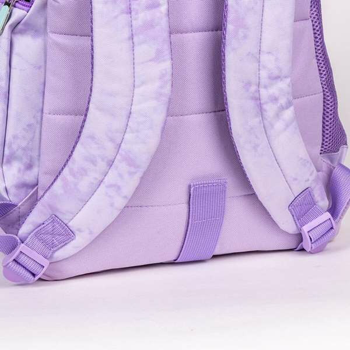 Mochila Escolar Stitch Lila