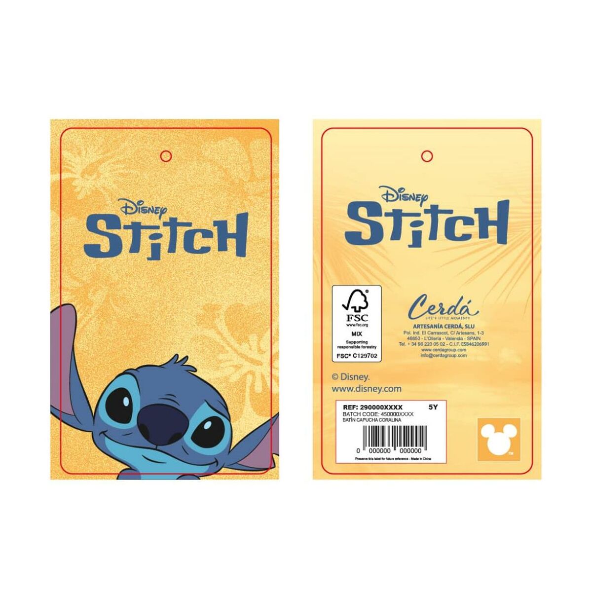 Batín Infantil Stitch Azul