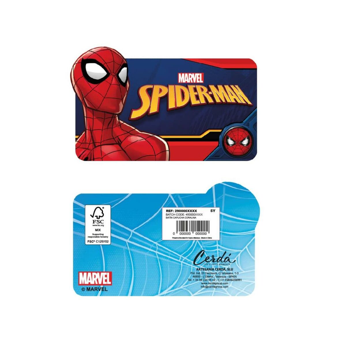 Batín Infantil Spider-Man Rojo