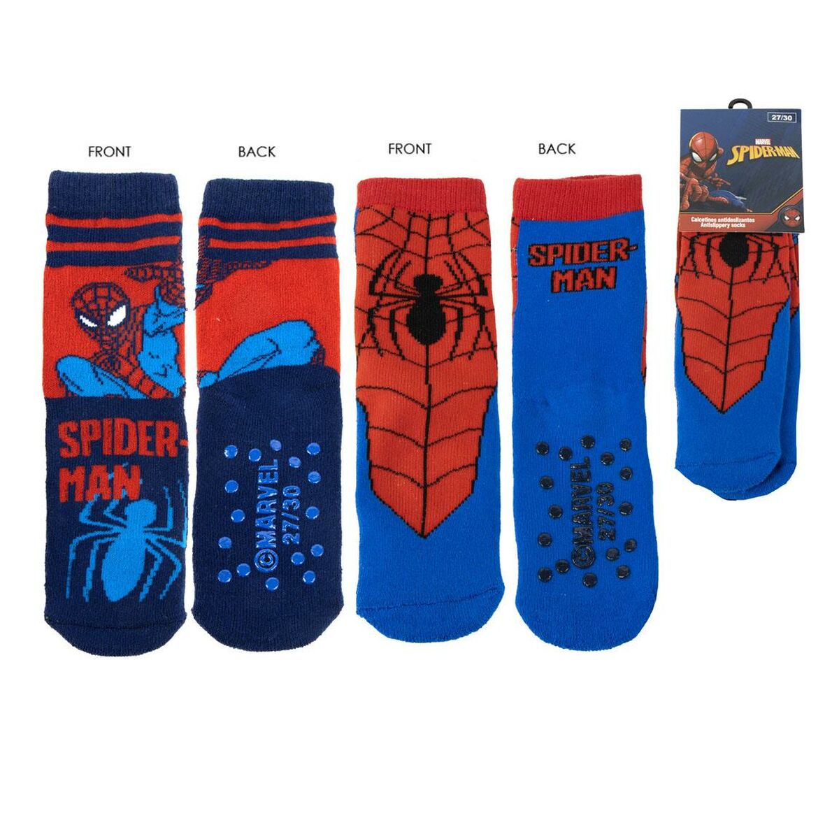 Calcetines Spider-Man Multicolor 2 pares