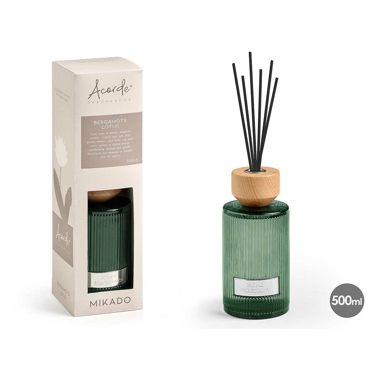 Varitas Perfumadas Acorde WARM COTTON 500 ml (6 Unidades)