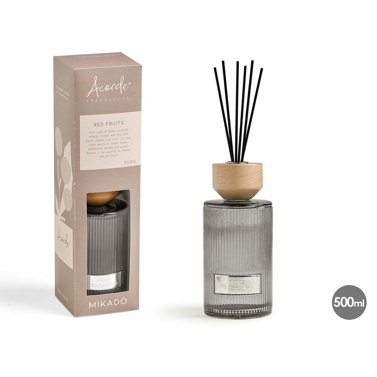 Varitas Perfumadas Acorde RED FRUITS 500 ml (6 Unidades)