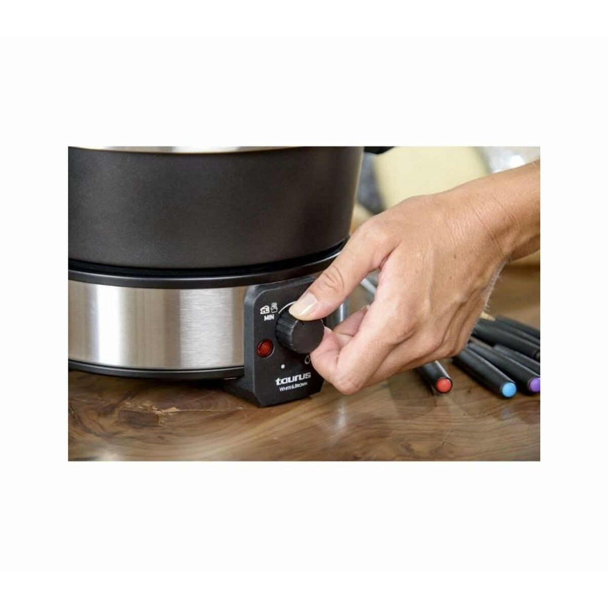 Fondue Taurus FF2 Negro Plateado 1000 W