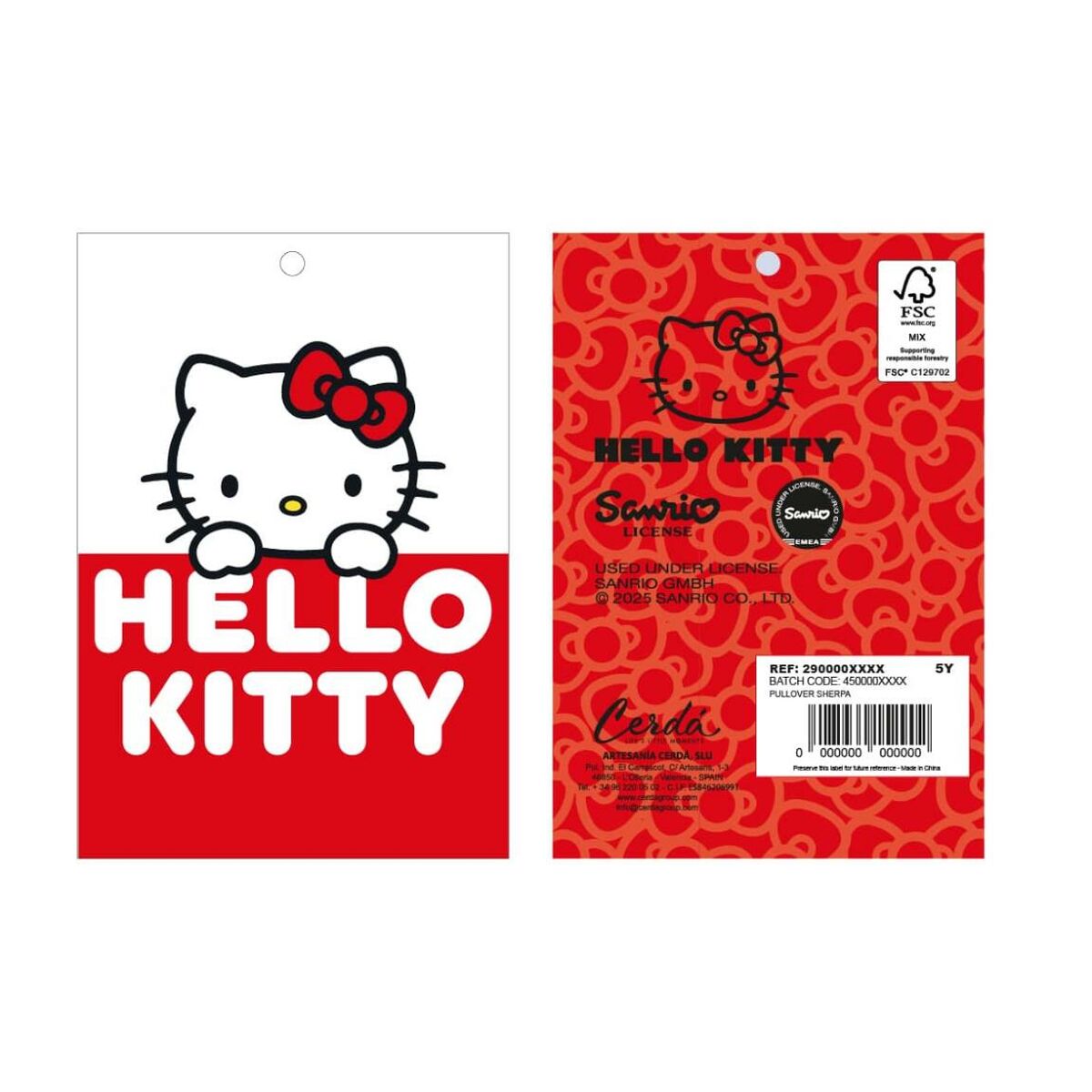 Jersey Unisex Hello Kitty Blanco