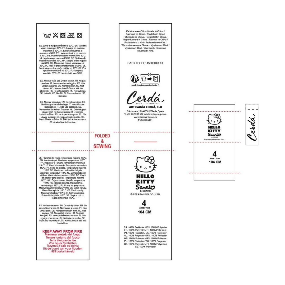 Jersey Unisex Hello Kitty Blanco