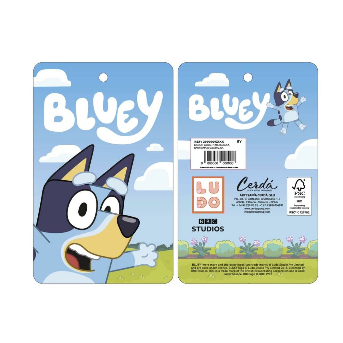 Batín Infantil Bluey Naranja