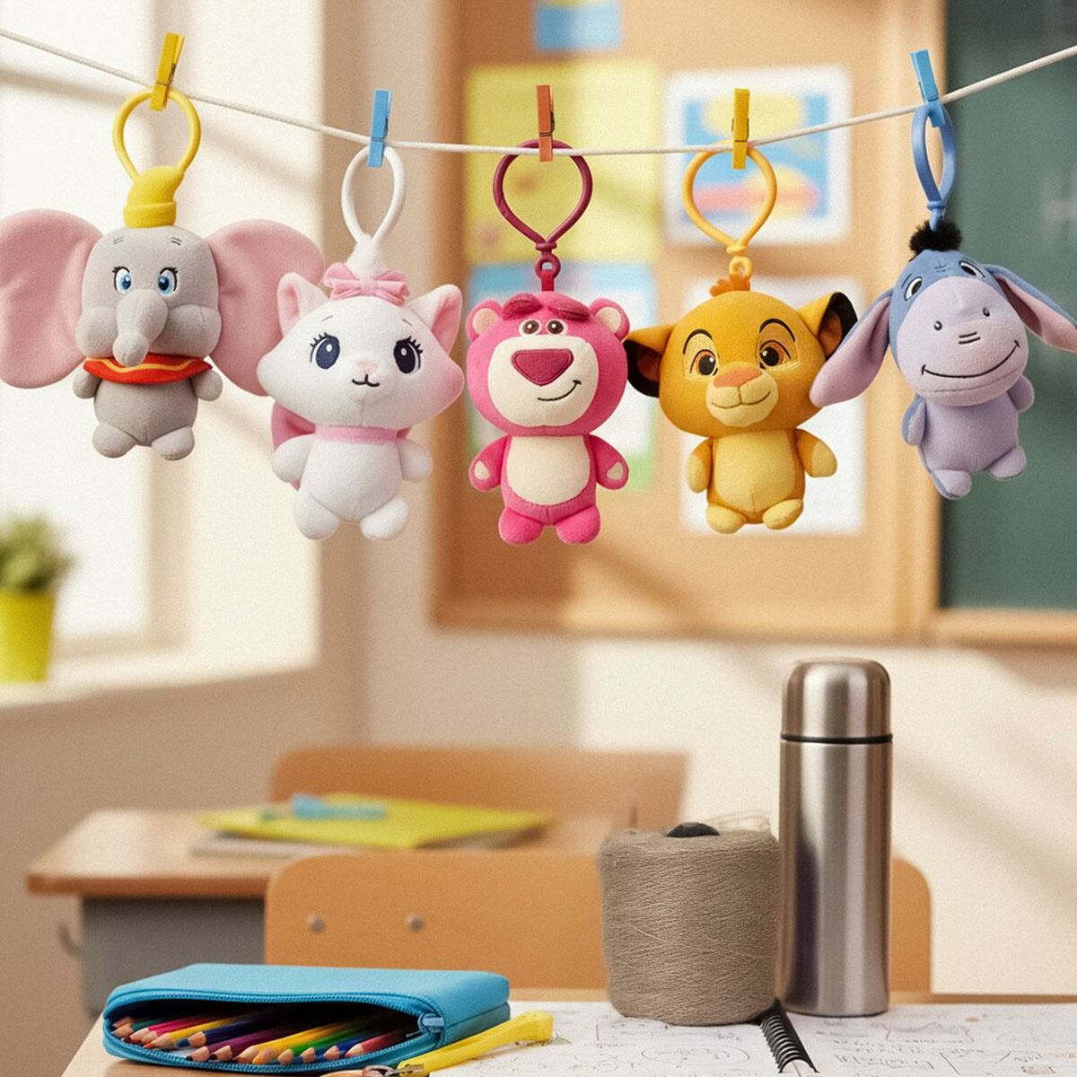 Llavero Peluche Disney Blanco