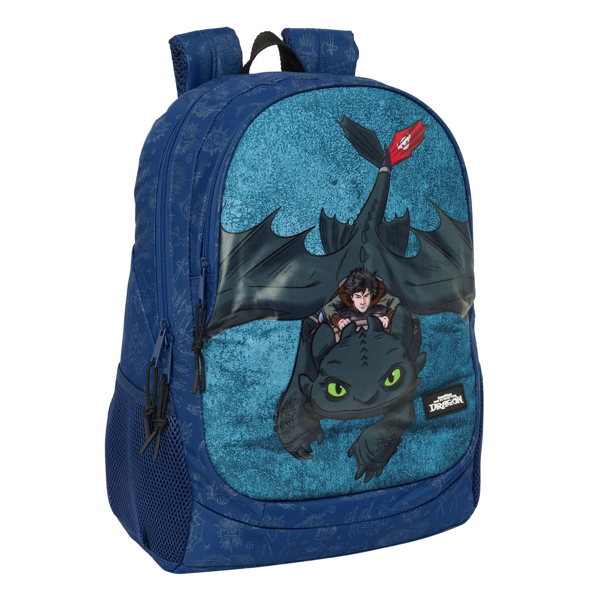 Mochila Escolar How to Train Your Dragon Azul oscuro 32 x 44 x 16 cm