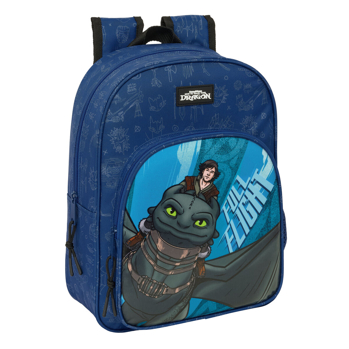 Mochila Escolar How to Train Your Dragon Azul oscuro 26 x 34 x 11 cm
