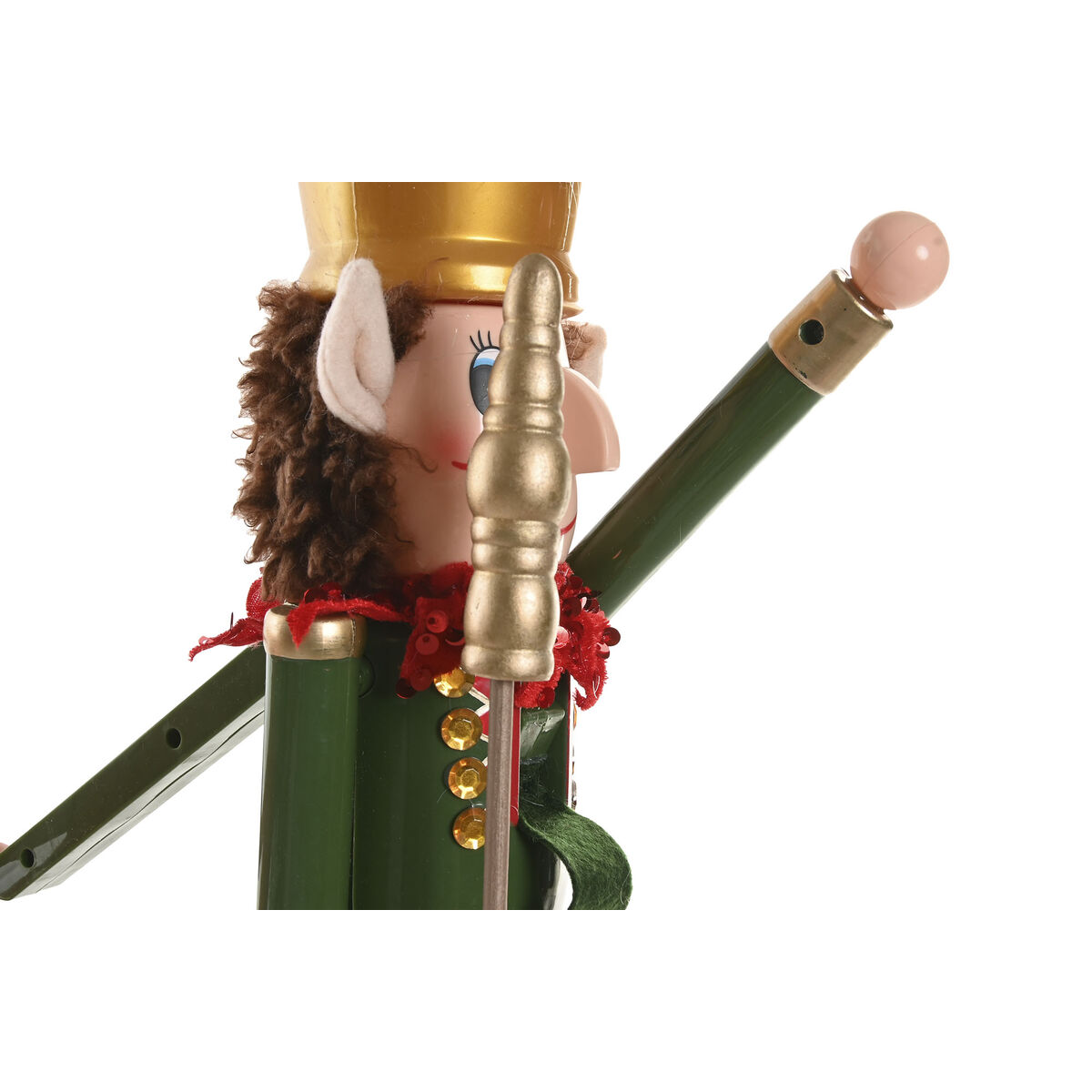 Adorno Navideño Home ESPRIT Multicolor Cascanueces Elfo 11 x 10 x 54 cm (2 Unidades)