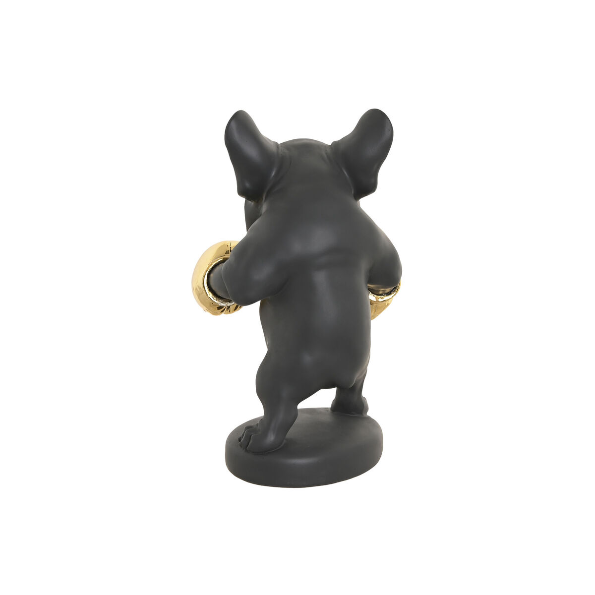 Figura Decorativa Home ESPRIT Dorado Gris oscuro Perro 25 x 16 x 25 cm (2 Unidades)