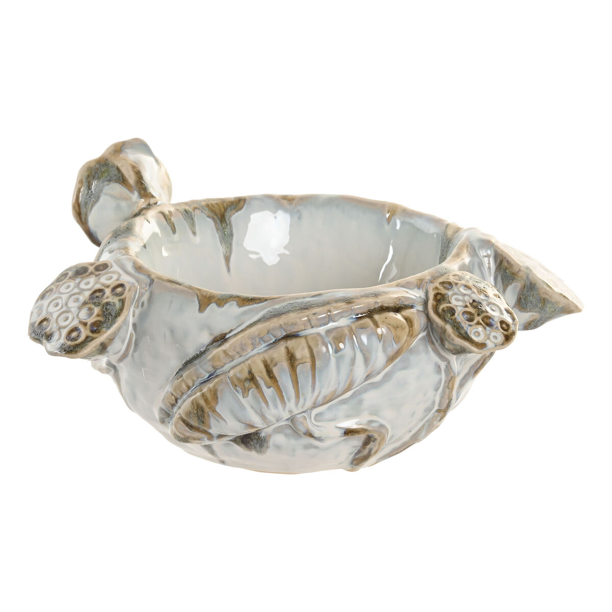 Centro de Mesa Home ESPRIT Azul Blanco Cerámica 28 x 25 x 13 cm