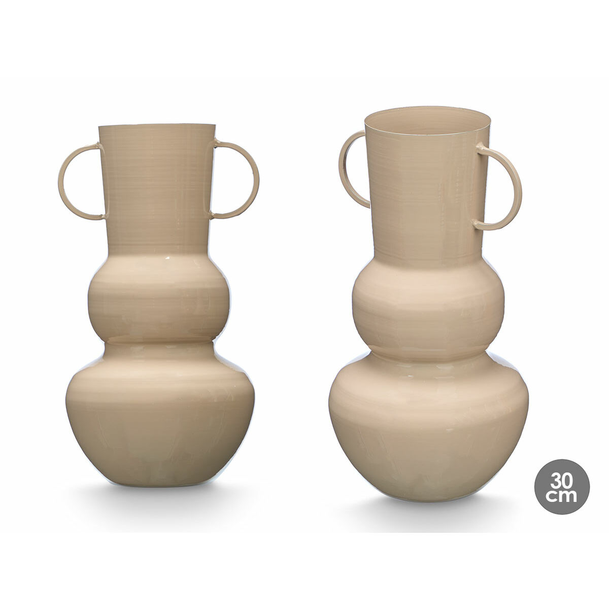 Jarrón Gift Decor Marrón Hierro Bola 17,5 x 30 x 16 cm (6 Unidades)