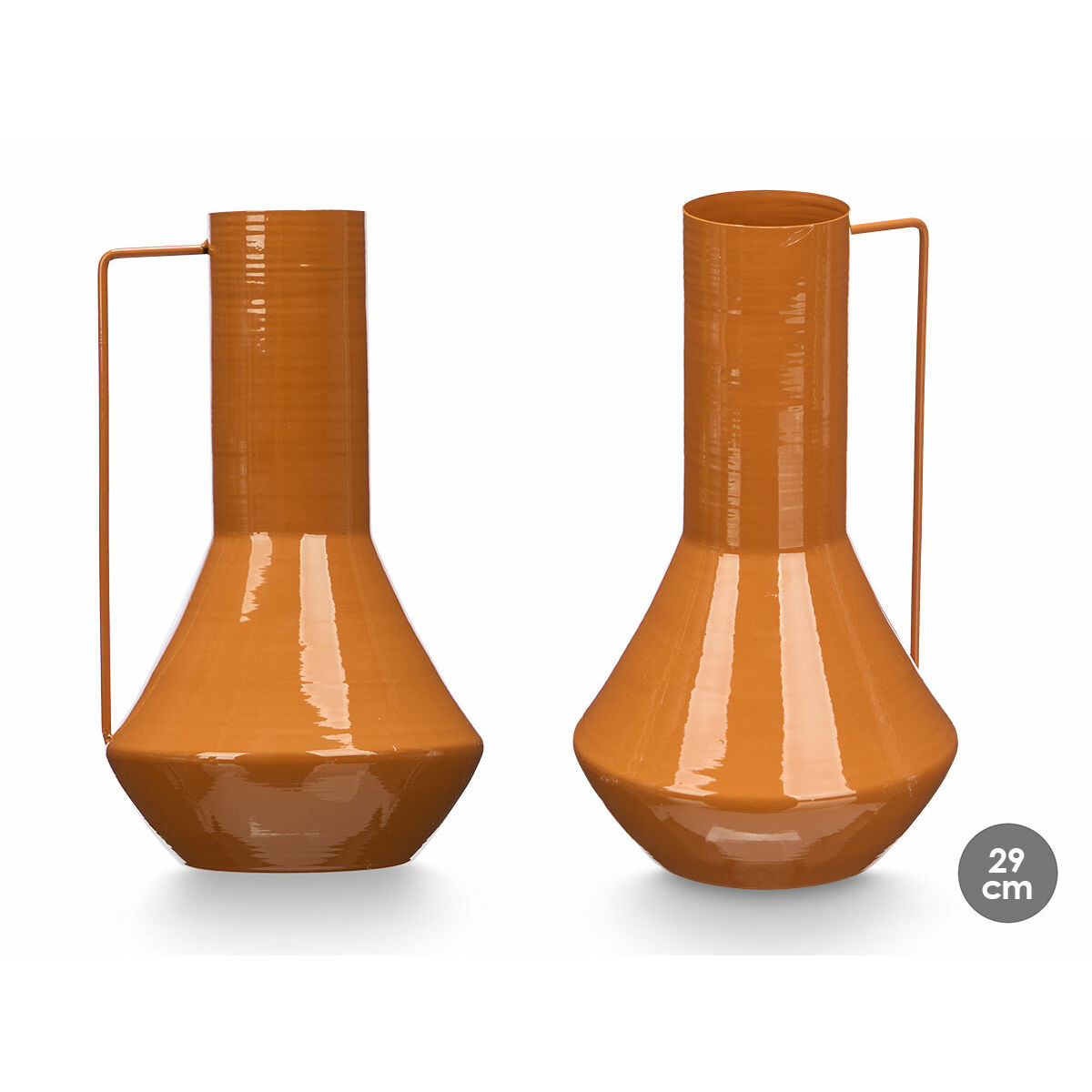 Jarrón Gift Decor Teja Hierro Cónico 17 x 29 x 7 cm (6 Unidades)