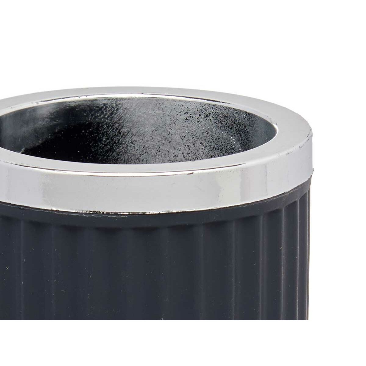 Vaso Berilo Antracita Plástico 7,5 x 11,5 x 7,5 cm (16 Unidades)