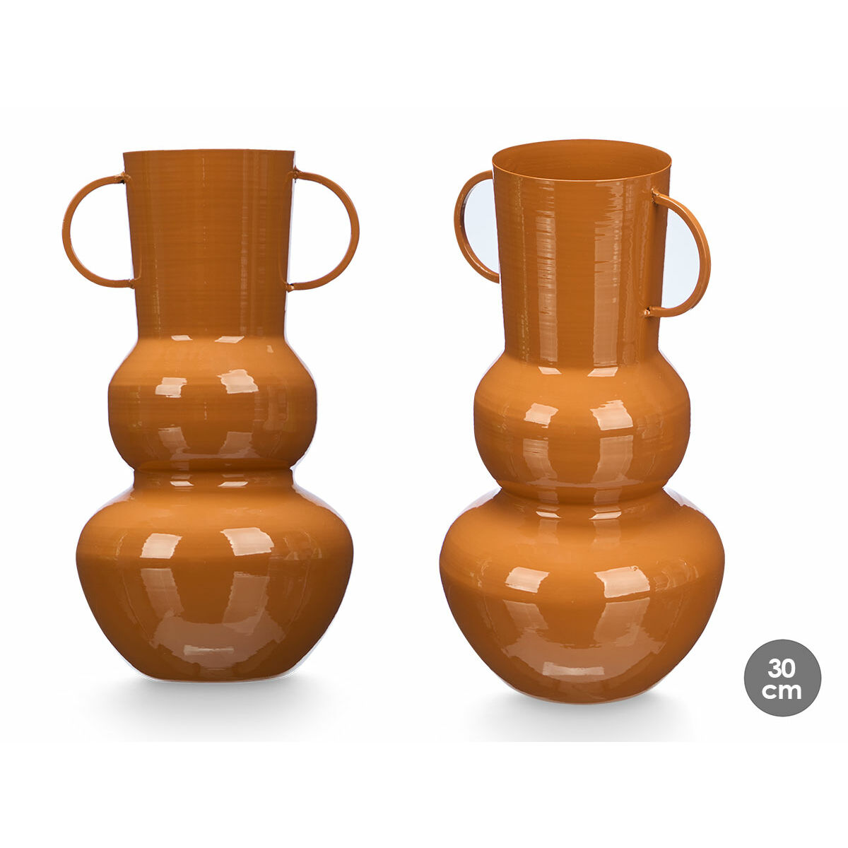 Jarrón Gift Decor Teja Hierro Bola 17,5 x 30,5 x 16 cm (6 Unidades)