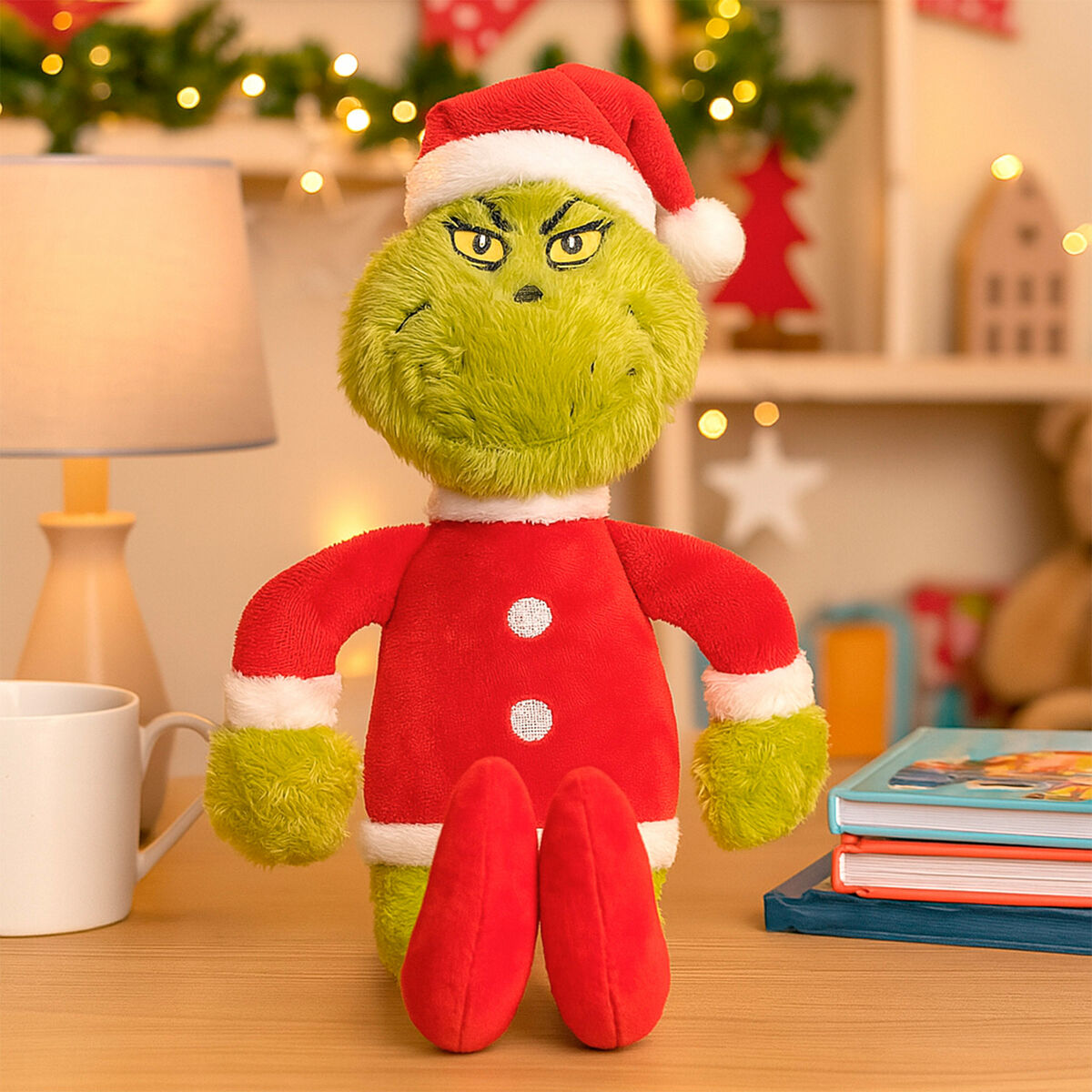 Peluche The Grinch Rojo Poliéster Felpa (12 Unidades)
