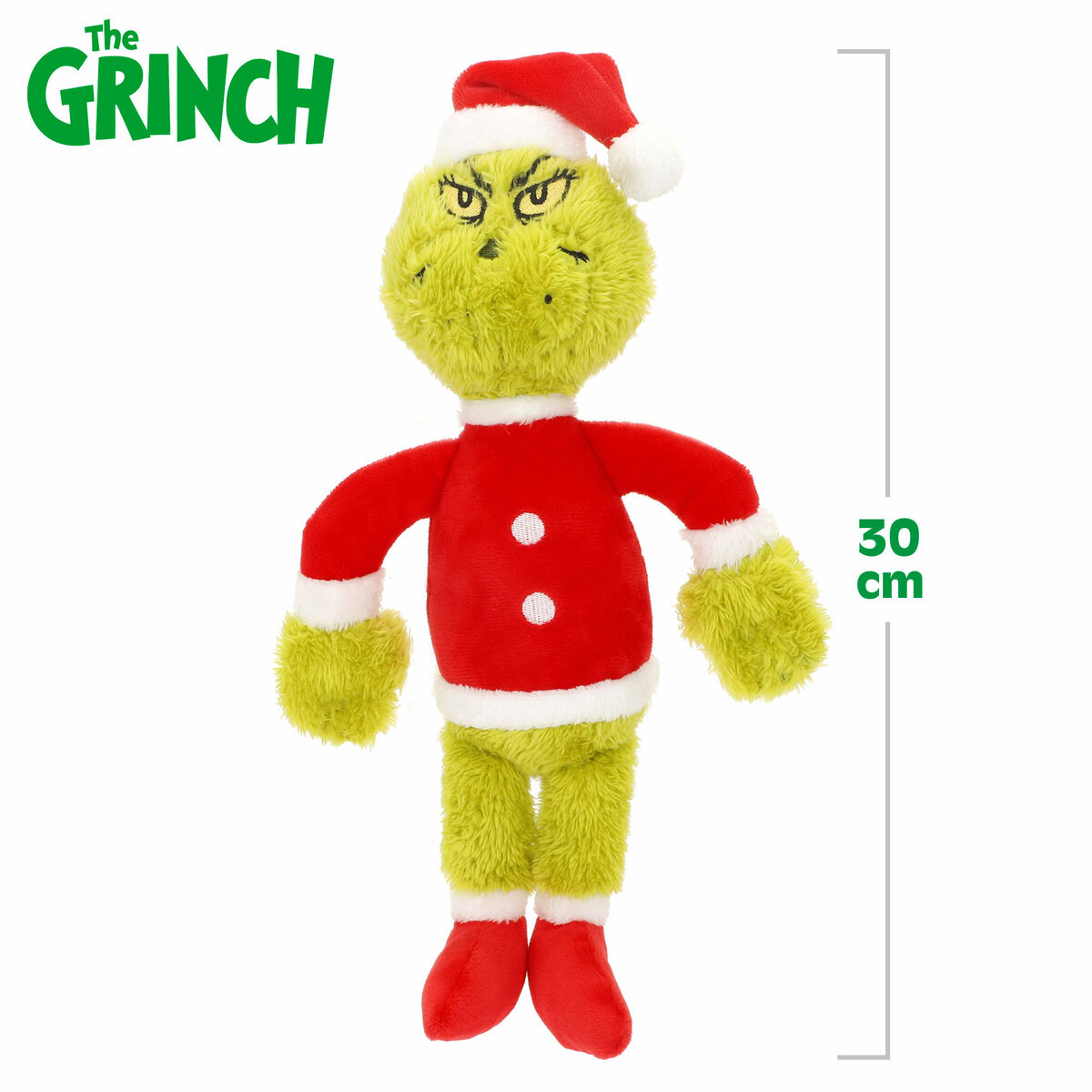 Peluche The Grinch Rojo Poliéster Felpa (12 Unidades)