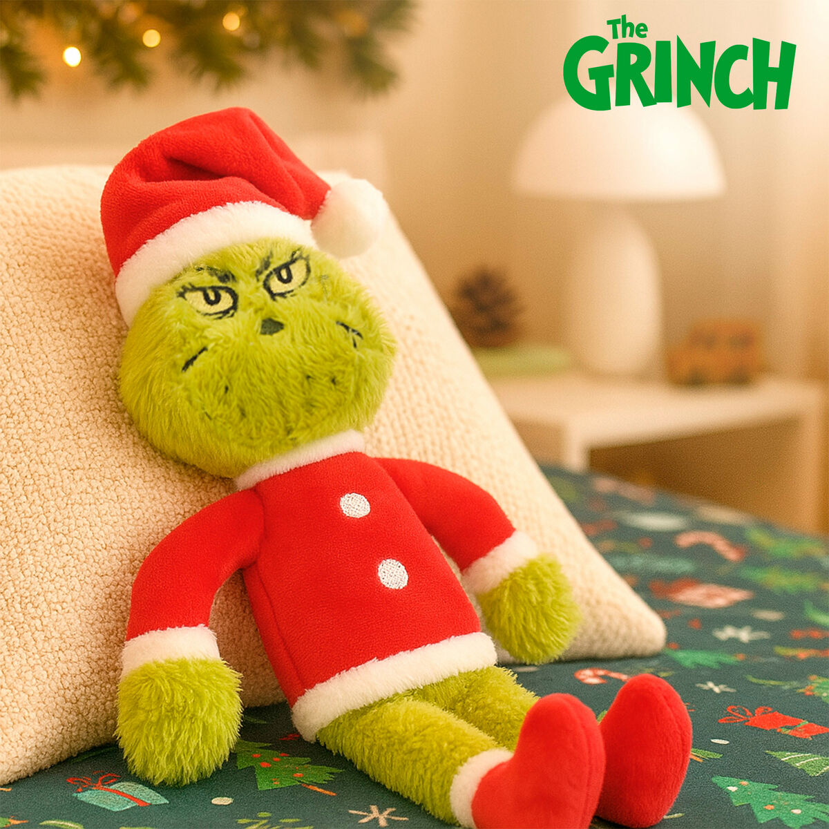 Peluche The Grinch Rojo Poliéster Felpa (12 Unidades)